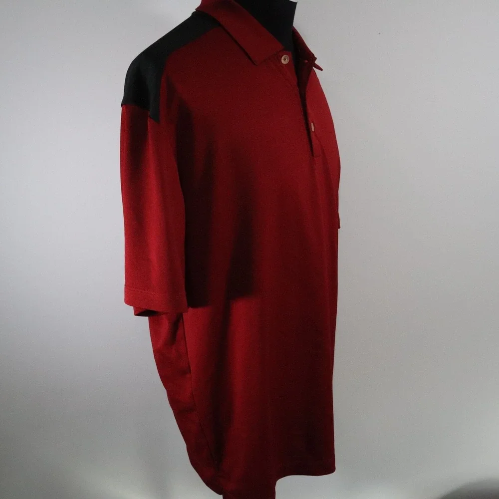 Nike Golf Polo Shirt Mens XL Fit‎ Dry Performance Red Short Sleeve